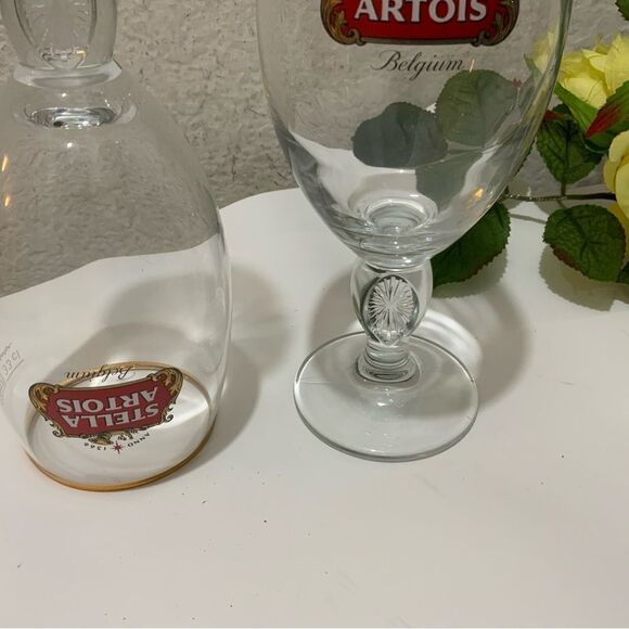 Stella Artois Chalice Glass - Belgium Script - 33cl - 2 Pack - Picture 3 of 5
